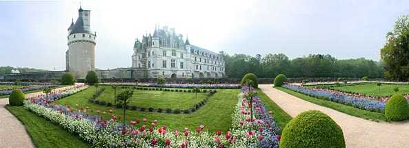 Im Garten von Schloss Chenonceau