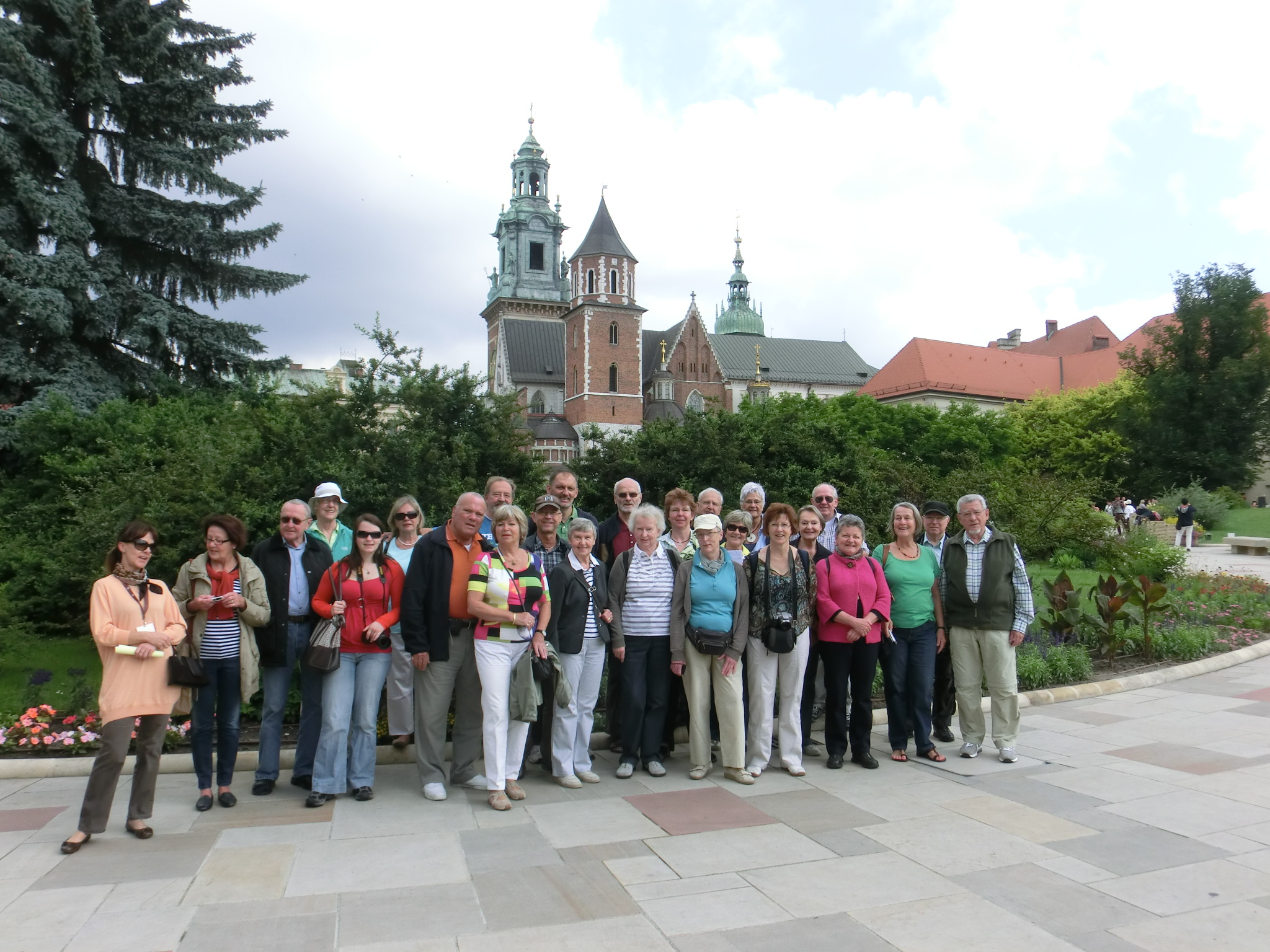 Die Gruppe auf dem Wawel-Hgel