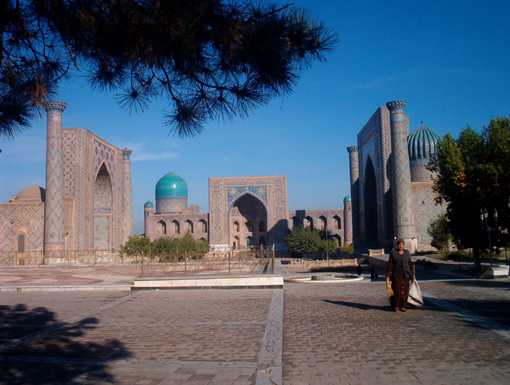 Am Registan in Samarkand